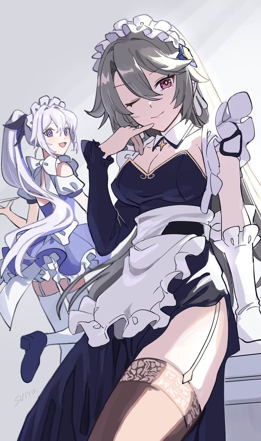 kiana kaslana and vita (honkai and 1 more) drawn by uehara_suiyo