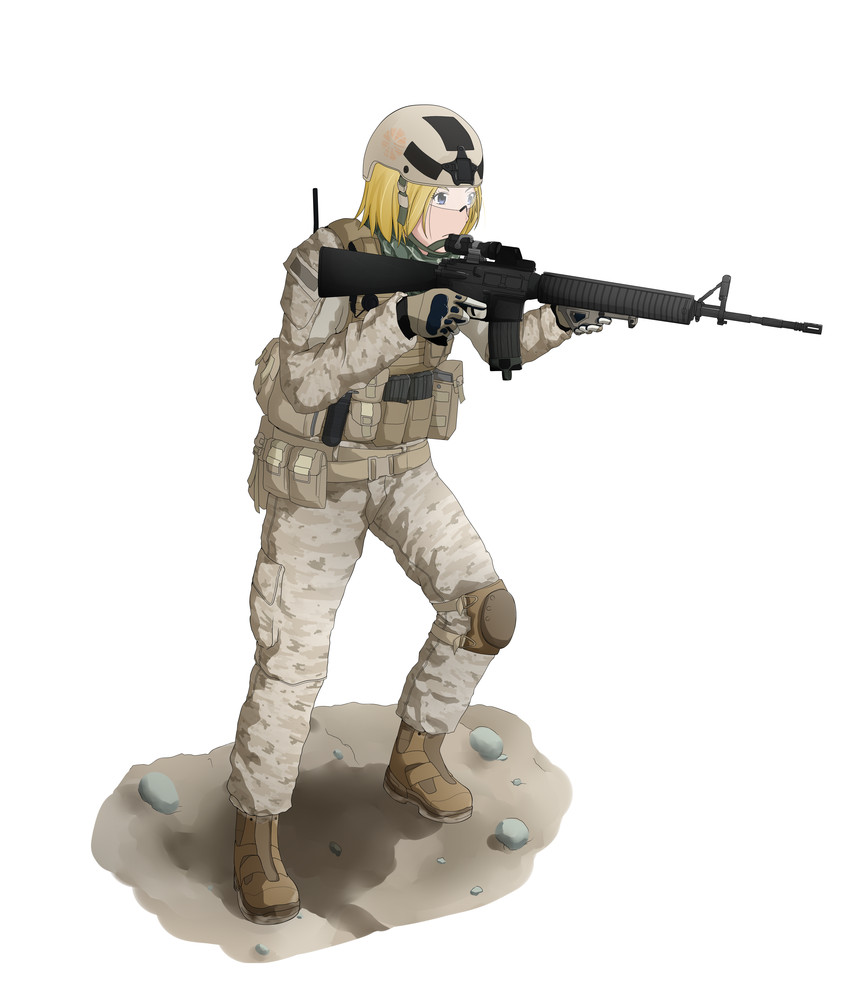 m16a4 (battlefield and 2 more) drawn by soap971