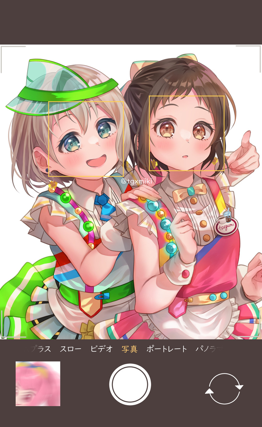 maruyama aya, aoba moca, and hazawa tsugumi (bang dream!) drawn by tgxmiki