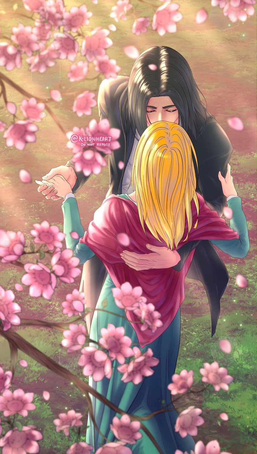 eren yeager and krista lenz (shingeki no kyojin) drawn by klionheartart