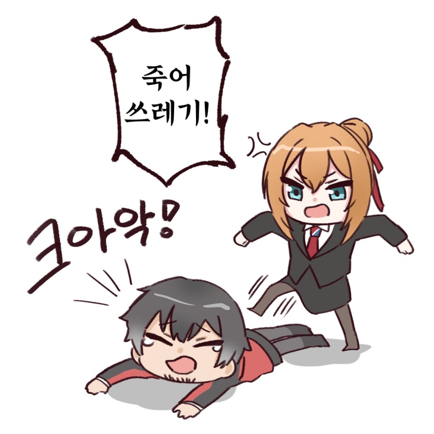 commander and kalina (girls' frontline and 1 more) drawn by loveu