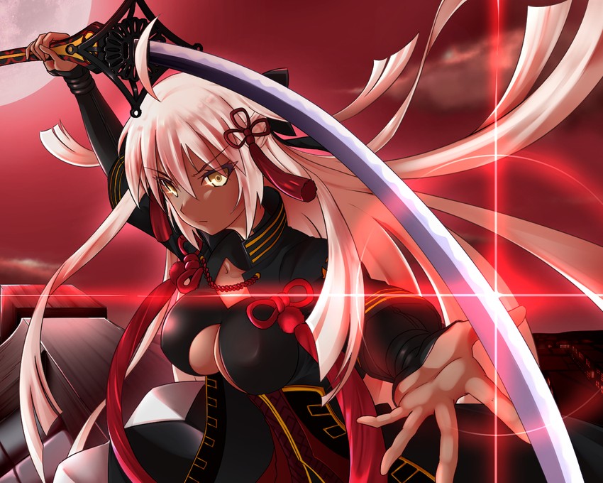 okita souji and okita souji alter (fate and 1 more) drawn by hikarikung