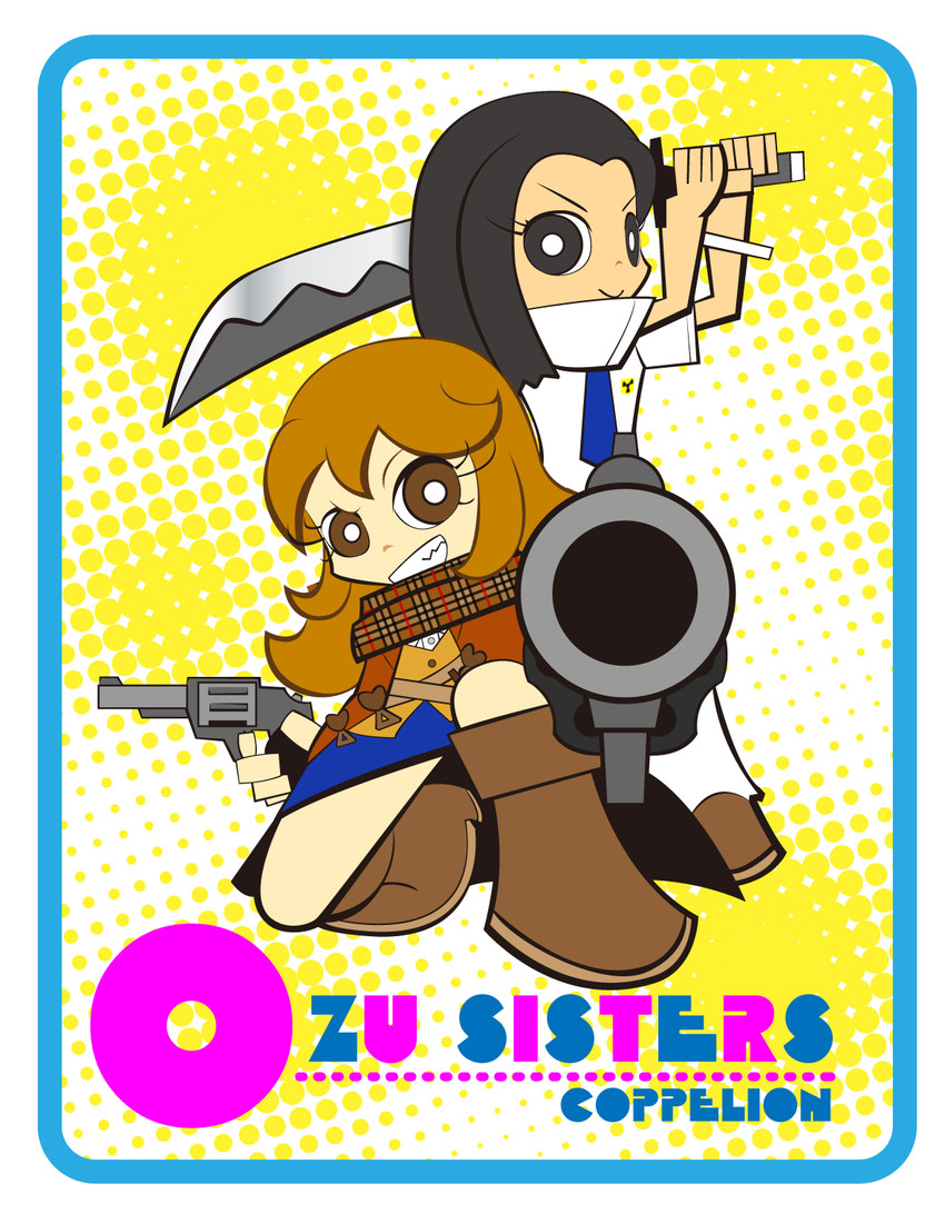 ozu kanon and ozu shion (panty & stocking with garterbelt and 1 more) drawn by hidegonsu
