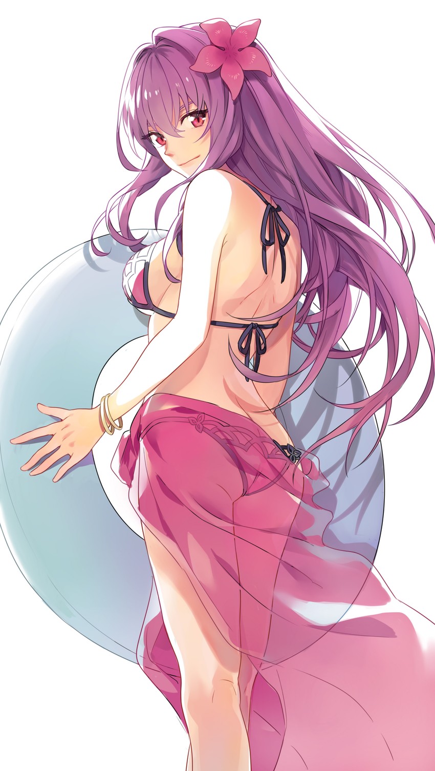 scathach (fate and 1 more) drawn by platinum_(o0baijin0o)