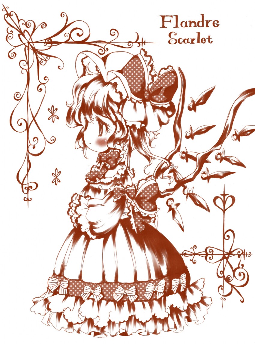 flandre scarlet (touhou) drawn by zatsuni