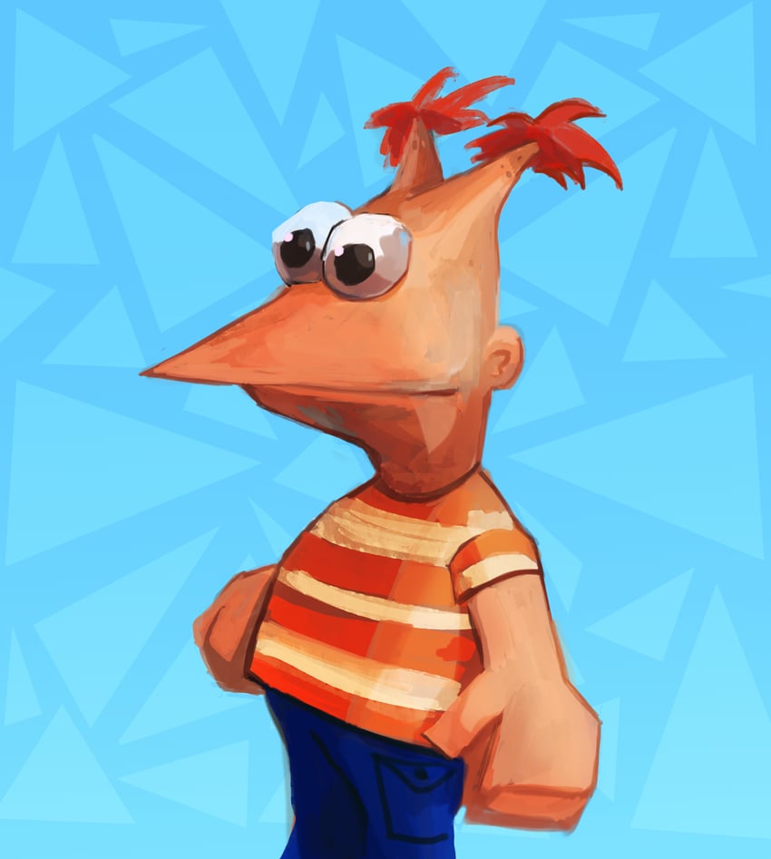 phineas flynn and jinjo (banjo-kazooie and 1 more) drawn by ixurcafe
