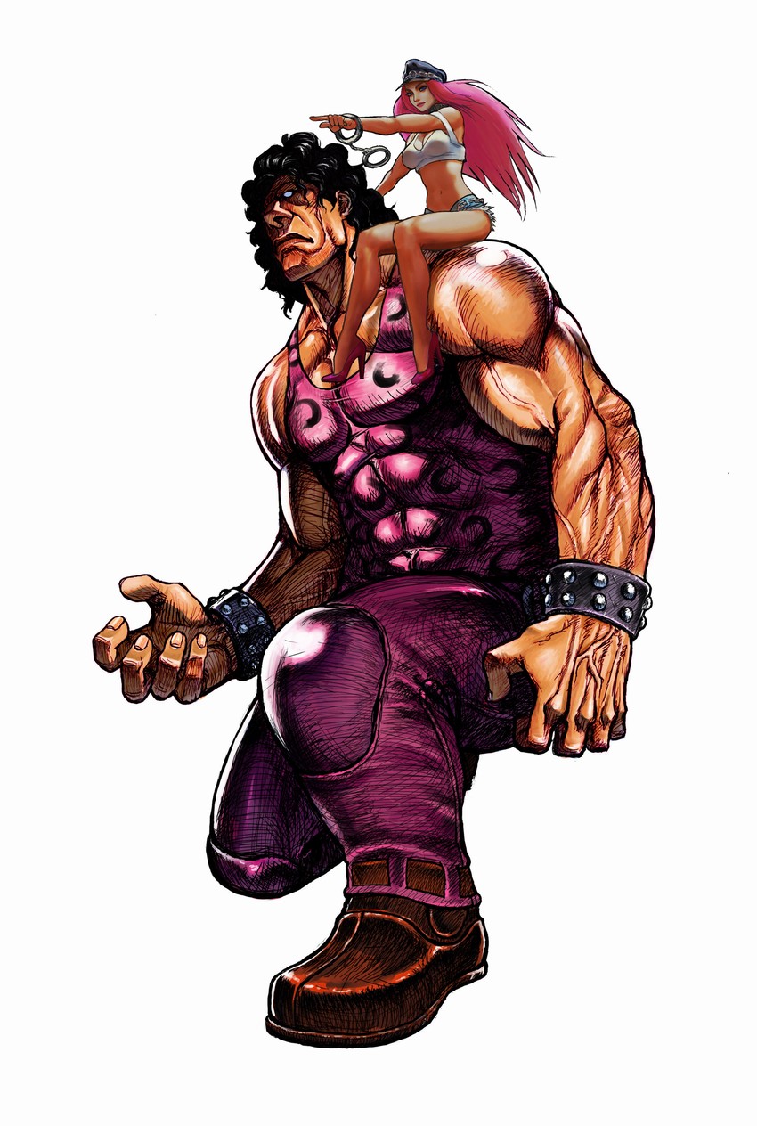 poison and hugo andore (street fighter and 2 more) drawn by jaysa-laser