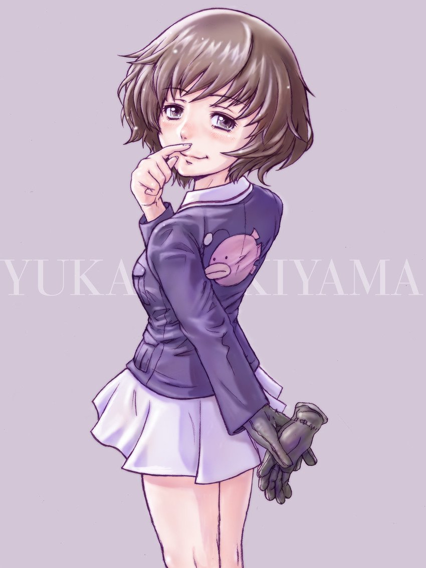 akiyama yukari (girls und panzer) drawn by yoshikawa_kazunori