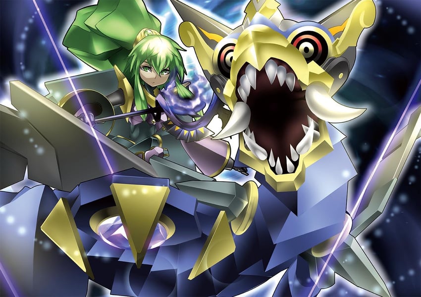 winda, el shaddoll winda, and pulao wind of the yang zing (yu-gi-oh!) drawn by pinko_(pinkuroao)