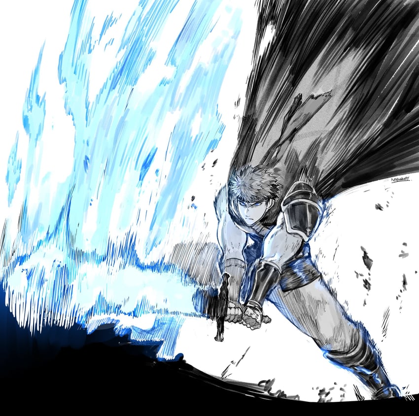 ike (fire emblem and 1 more) drawn by yourfreakyneighbourh