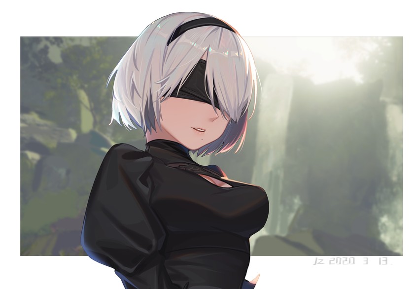 2b (nier and 1 more) drawn by xtears_kitsune