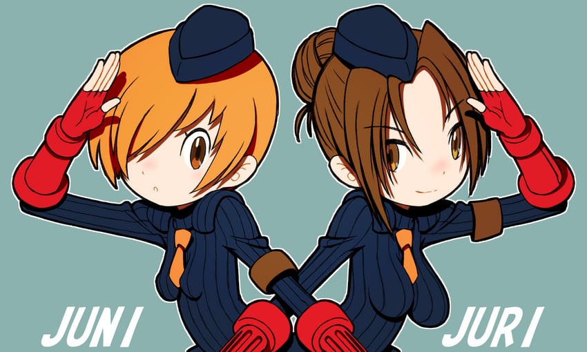 juni and juli (street fighter and 1 more) drawn by beeru_(veil8801)