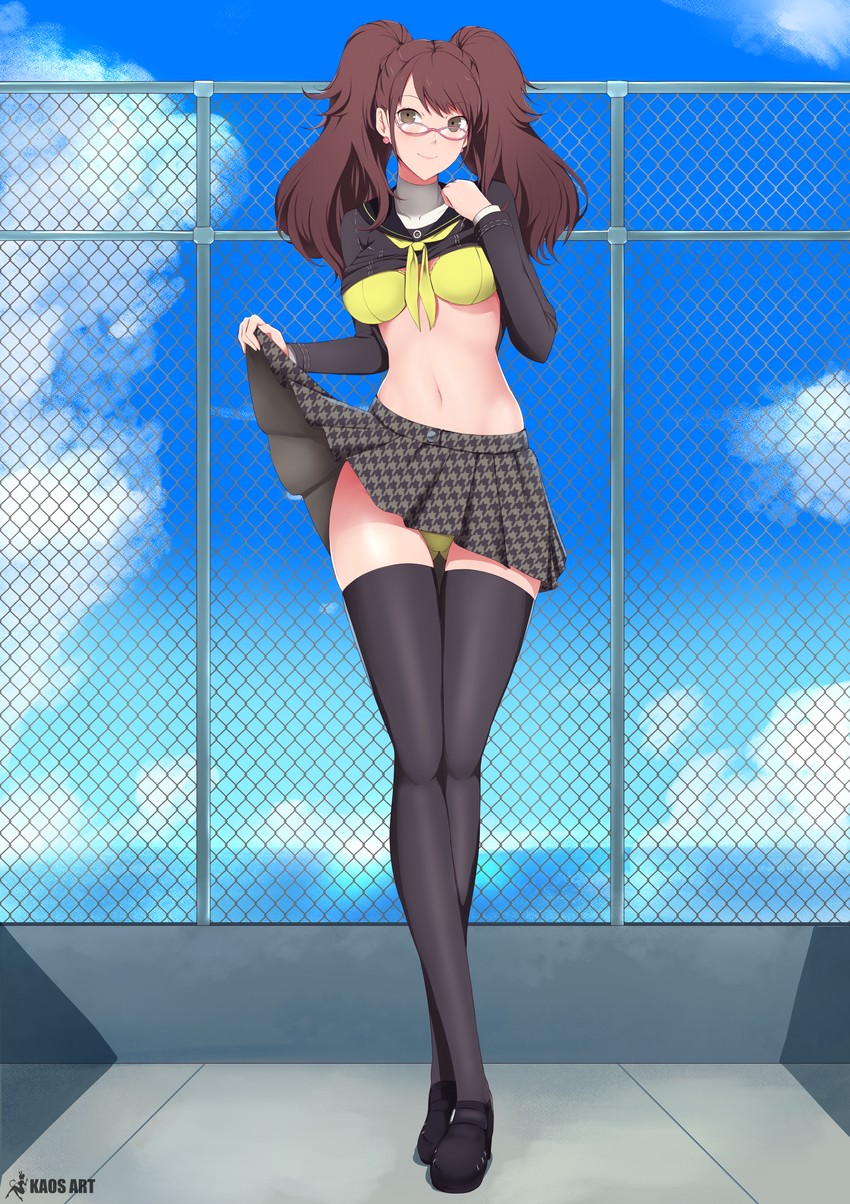 kujikawa rise (persona and 1 more) drawn by kaos_art