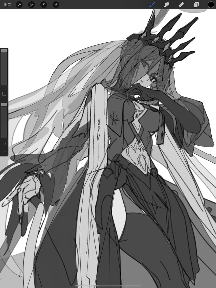 morgan le fay (fate and 1 more) drawn by kumatangent