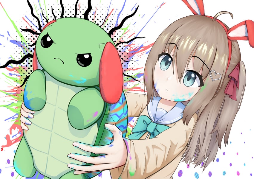 neuro-sama and vedal987 (vedal ai) drawn by ancient_pillow
