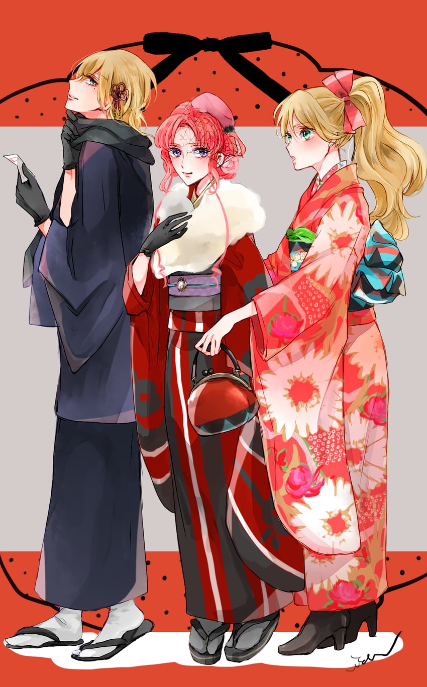 oldrin zevon, marrybell mel britannia, and orpheus zevon (code geass and 1 more) drawn by ilohasvio