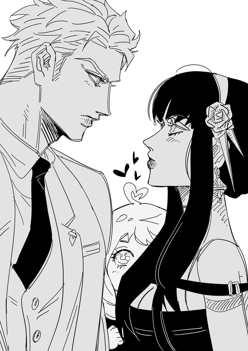 yor briar, anya, and twilight (spy x family) drawn by danggo99