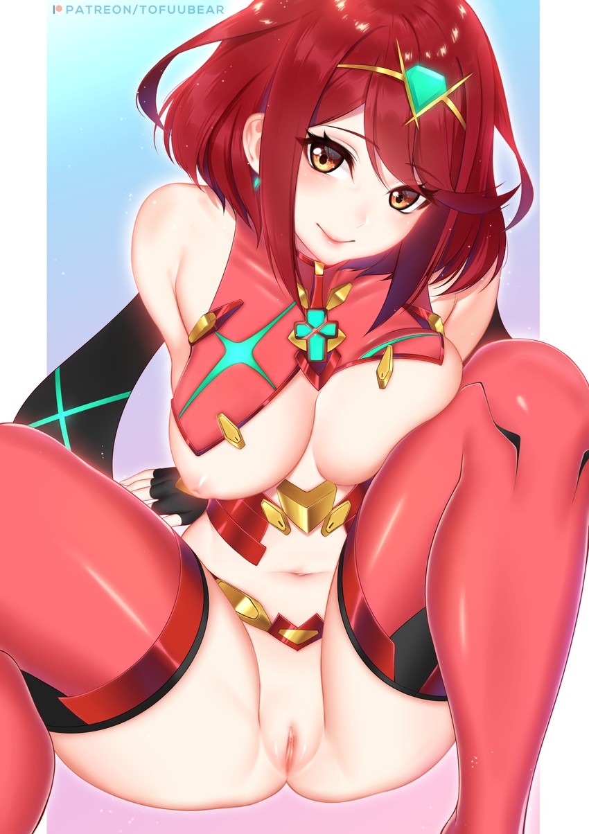 pyra (xenoblade chronicles and 1 more) drawn by tofuubear