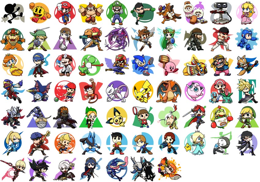 link, inkling player character, pikachu, princess zelda, inkling girl, and 67 more (pokemon and 44 more) drawn by mori_hayaki
