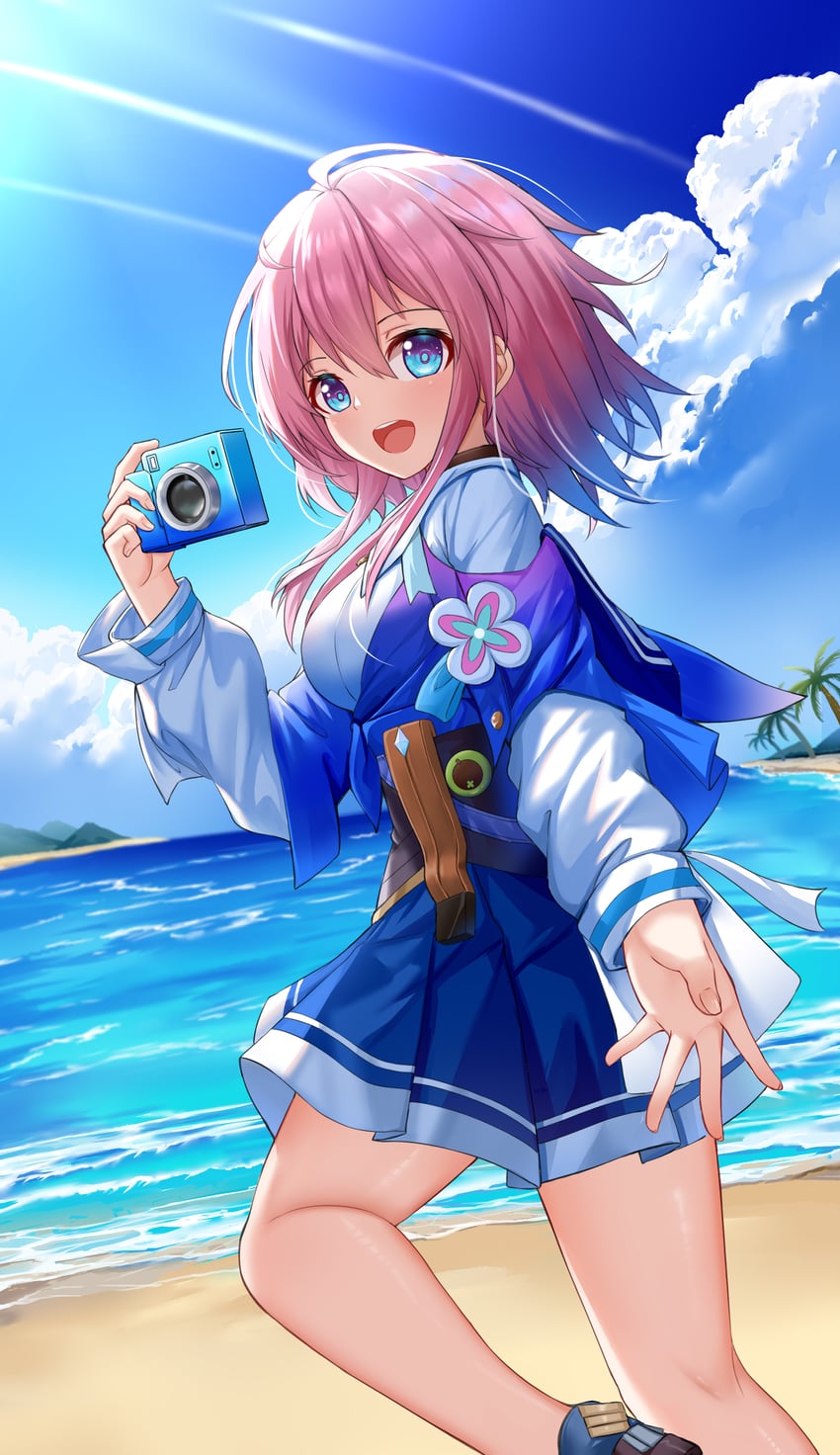 march 7th (honkai and 1 more) drawn by skym_(kumei)
