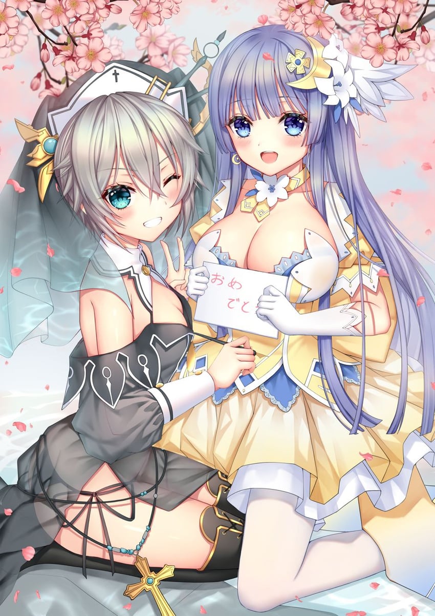izayoi miku and honjou nia (date a live) drawn by cloud_(cloud-v-)