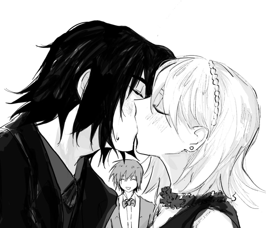 cagalli yula athha, athrun zala, and kira yamato (gundam and 3 more) drawn by she_(morianosu)