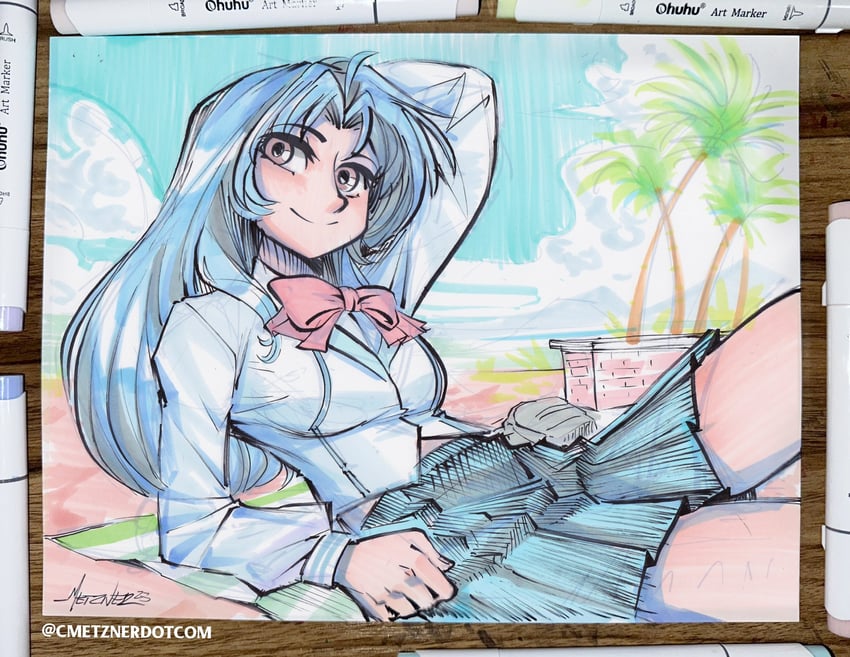 chidori kaname (full metal panic!) drawn by chris_metzner