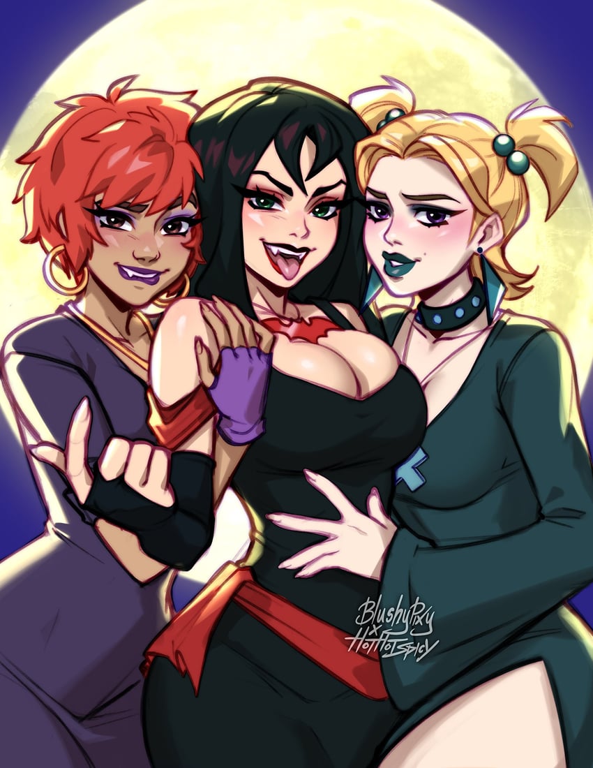 thorn, dusk, and luna (scooby-doo and 1 more) drawn by blushyspicy