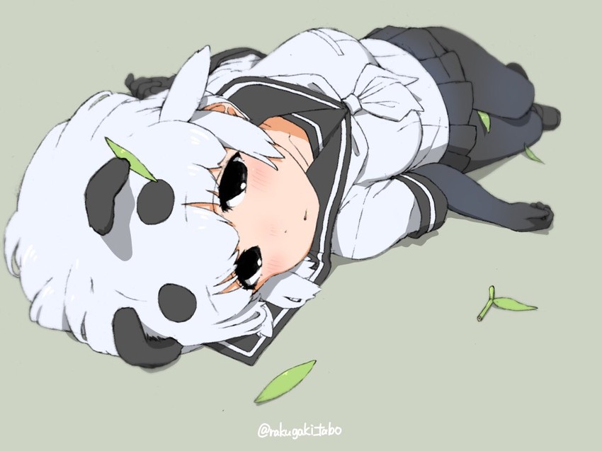 giant panda (kemono friends and 1 more) drawn by turbo_engine_(rakugaki_tabo)