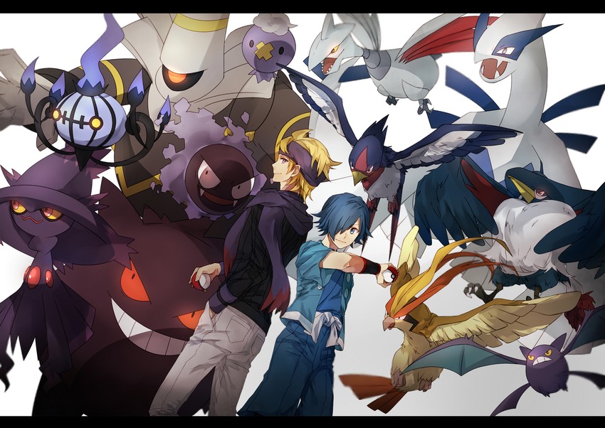 gengar, chandelure, gastly, drifloon, mismagius, and 9 more (pokemon and 1 more) drawn by matsuhaya_senju