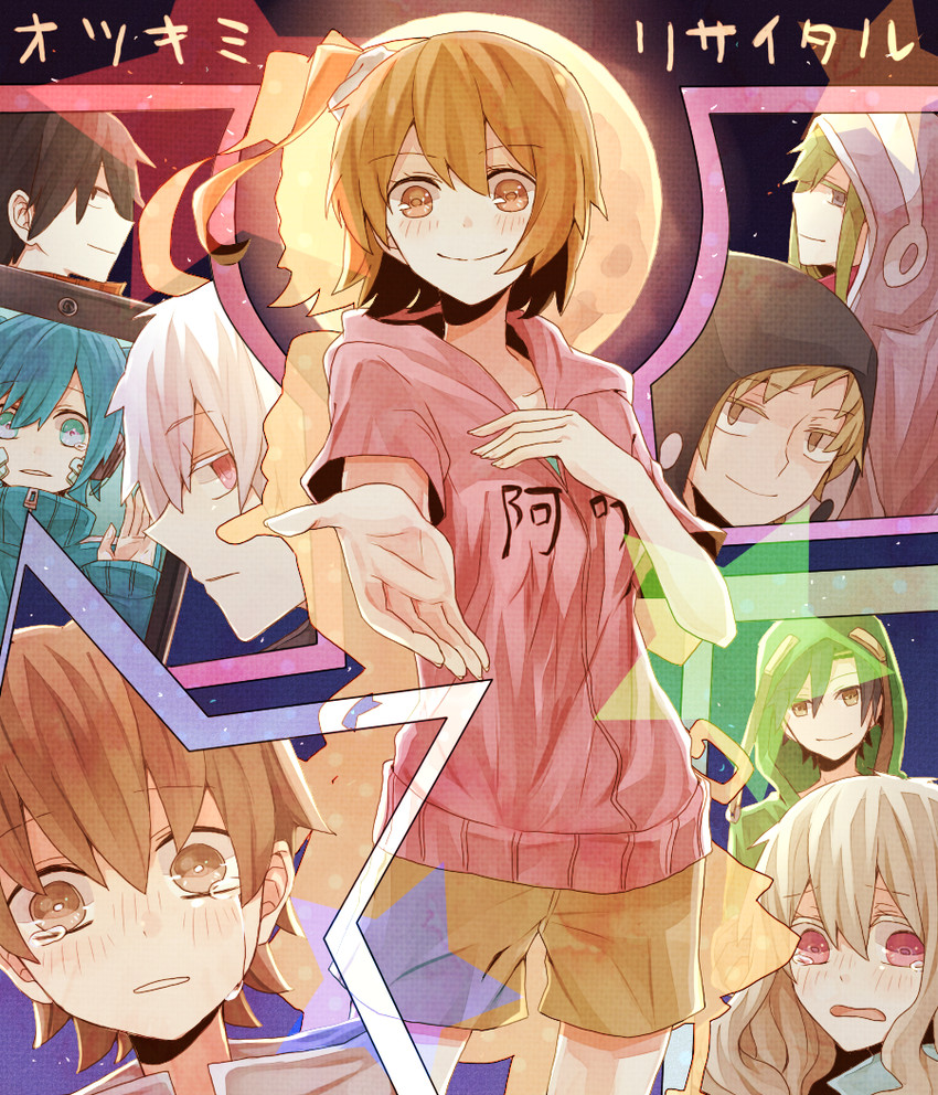 kozakura marry, kisaragi shintarou, kido tsubomi, ene, kano shuuya, and 4 more (kagerou project and 1 more) drawn by junjam