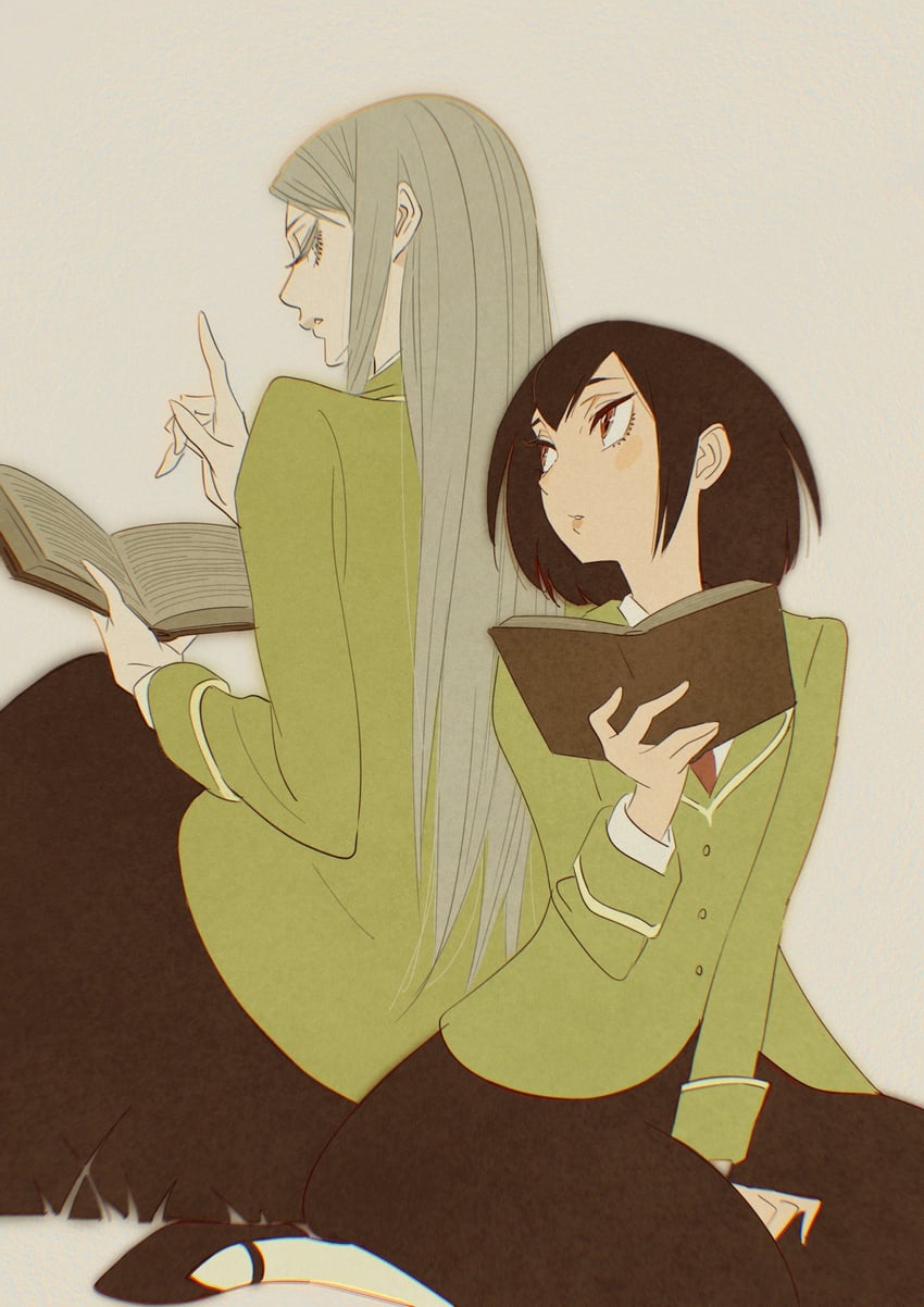 stephanie nagy and ruby canossa (mejirobana no saku) drawn by 55bata6rou