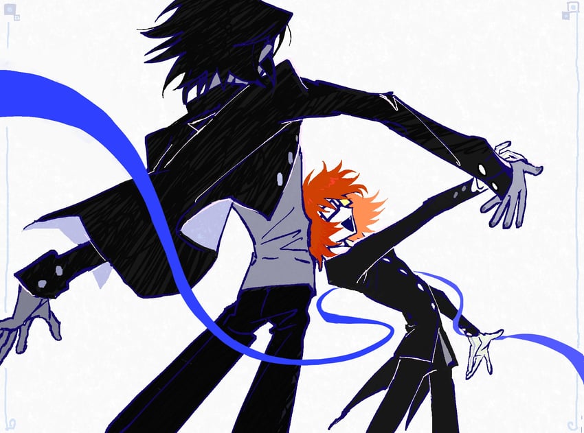 randal ivory and tsukada satoru (randal's friends) drawn by heizuo955