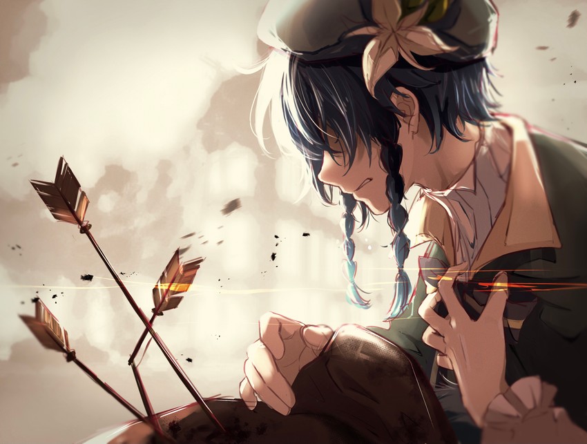 venti and nameless bard (genshin impact) drawn by nezu_(se_aroe)