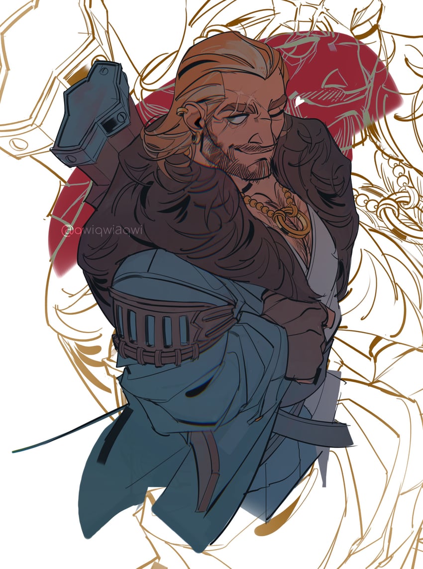 varric tethras (dragon age and 1 more) drawn by qwiqwiaqwi
