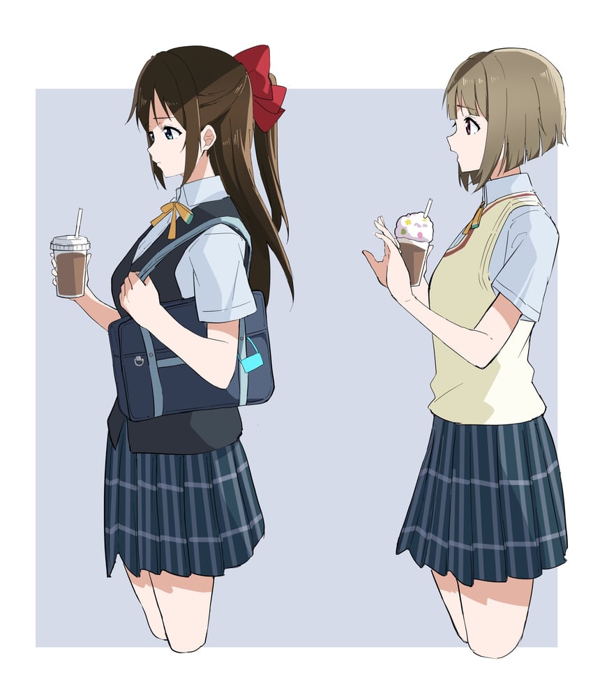 osaka shizuku and nakasu kasumi (love live! and 1 more) drawn by 89ru0