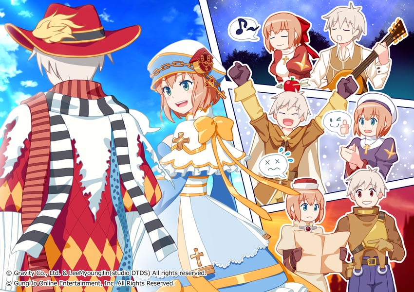 arch bishop, high priest, priest, acolyte, archer, and 3 more (ragnarok online) drawn by ike_masato