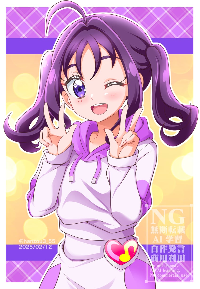 shigure kokoro (precure and 1 more) drawn by hanzou