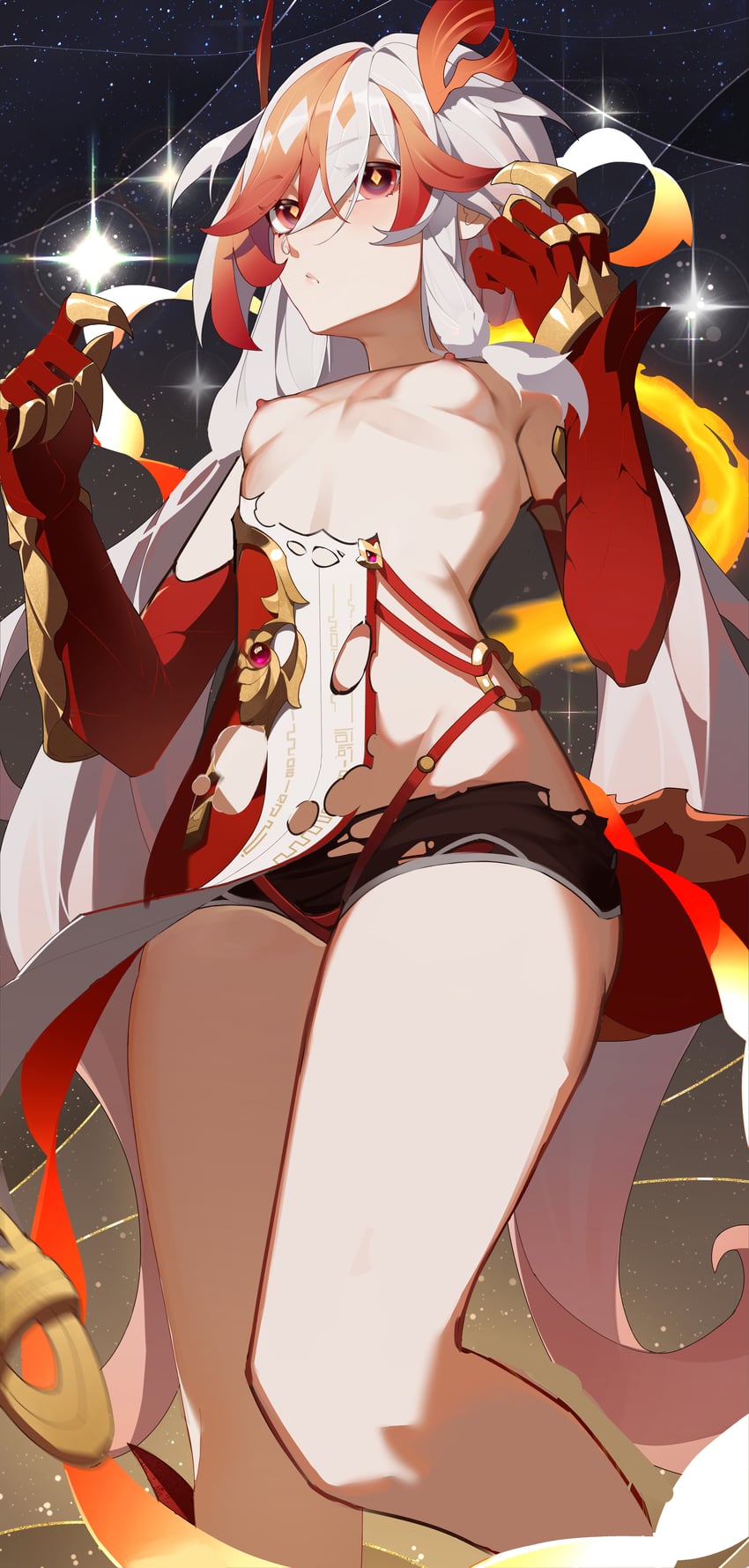 fu hua (honkai and 1 more) drawn by jinjide_shaonian