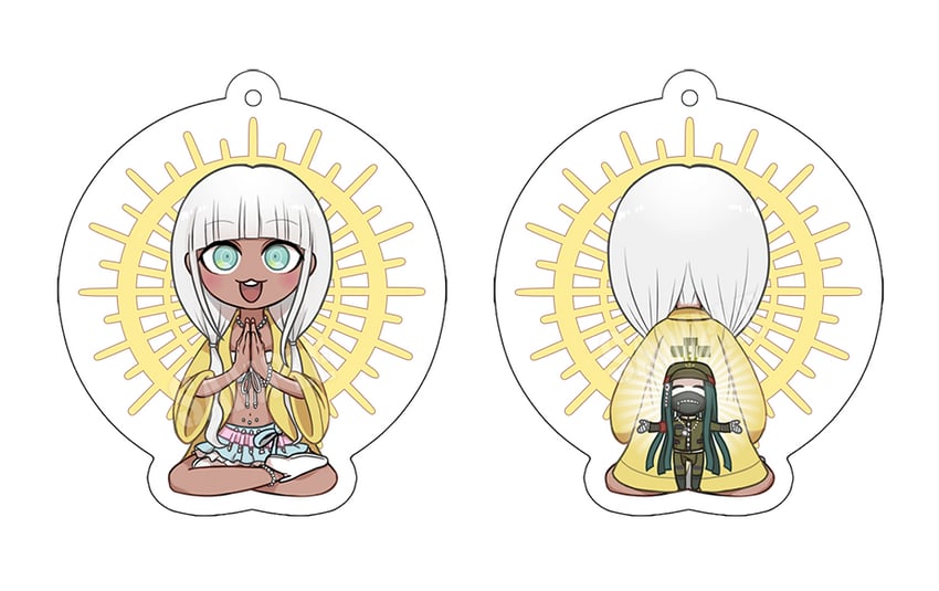 yonaga angie and shinguji korekiyo (danganronpa and 1 more) drawn by yunxd