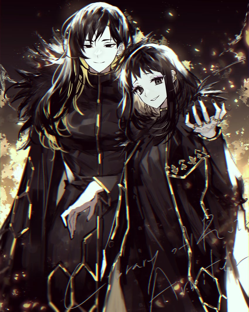 binah and zena (project moon and 1 more) drawn by remsrar
