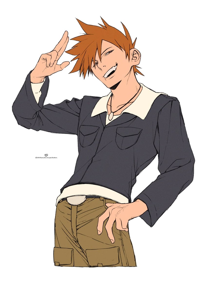 blue oak (pokemon and 1 more) drawn by 55oshimechan