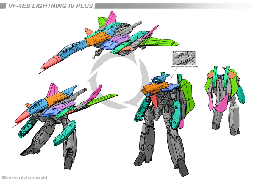 vf-4 (original and 2 more) drawn by uzuki_(uzukinokaze)