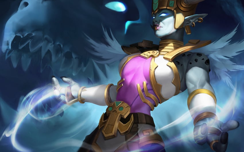 zandalari, princess talanji, rezan, and devilsaur (warcraft and 1 more) drawn by jiu_niang