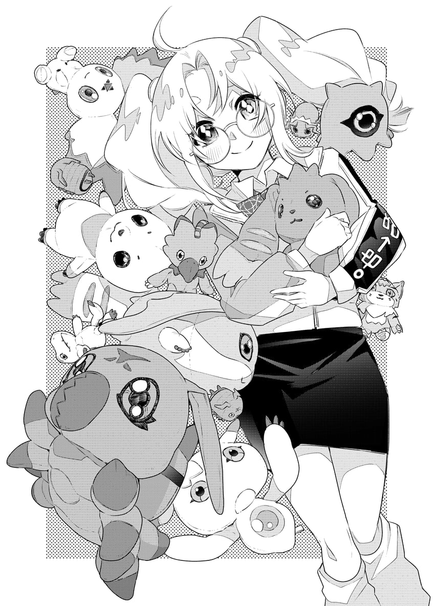 agumon, terriermon, piyomon, guilmon, lopmon, and 7 more (digimon and 1 more) drawn by ookutsuwa_waga