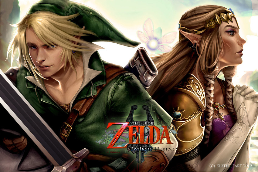link, princess zelda, and navi (the legend of zelda and 1 more) drawn by kathryn_lee_steele