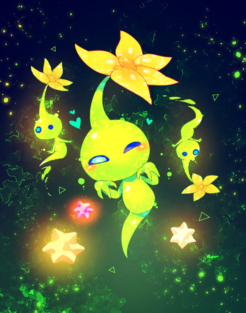 glow pikmin (pikmin and 1 more) drawn by shirushiki