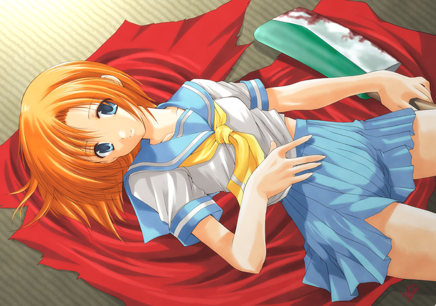 ryuuguu rena (higurashi no naku koro ni) drawn by azuma_yuki