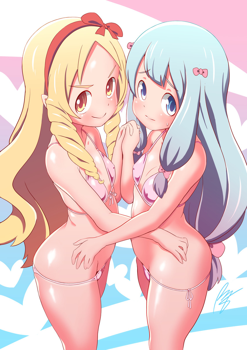 izumi sagiri and yamada elf (eromanga sensei) drawn by rogeris