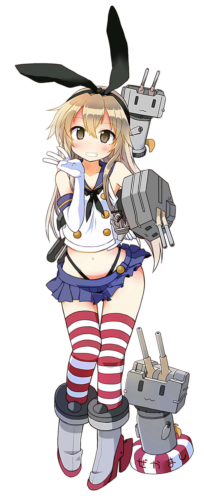 shimakaze and rensouhou-chan (kantai collection) drawn by yuuhi_alpha
